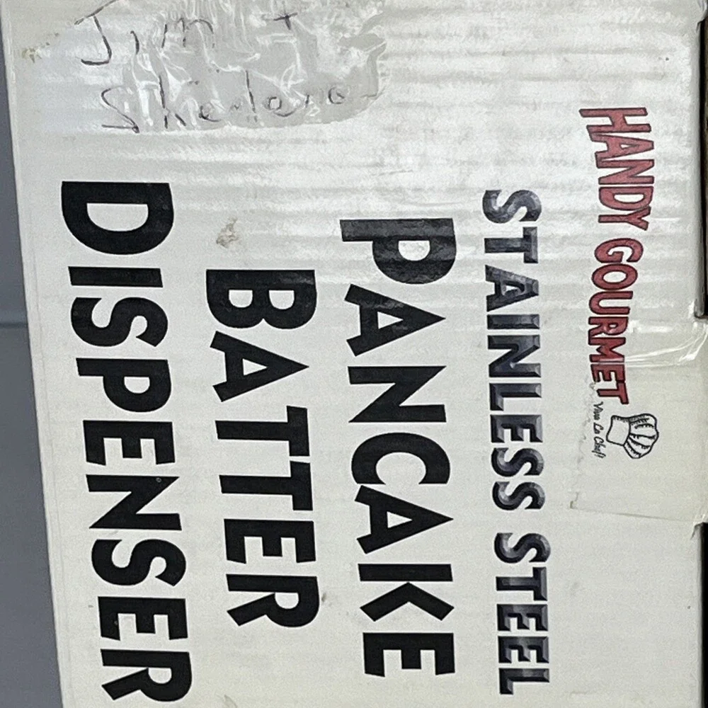 Handy Gourmet Pancake Batter Dispenser- Gourmet Stainless-Steel Pourer- 3 Cups
